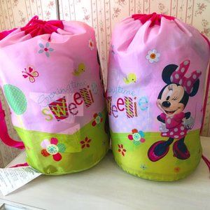 Disney Minnie Mouse Springtime Sweetie Slumber Bag sets - Lot of 2